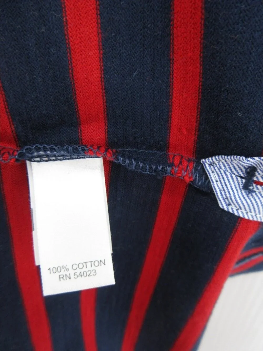 Banana Republic Polo Shirt XXL Tall Red Pullover Striped Preppy NEW